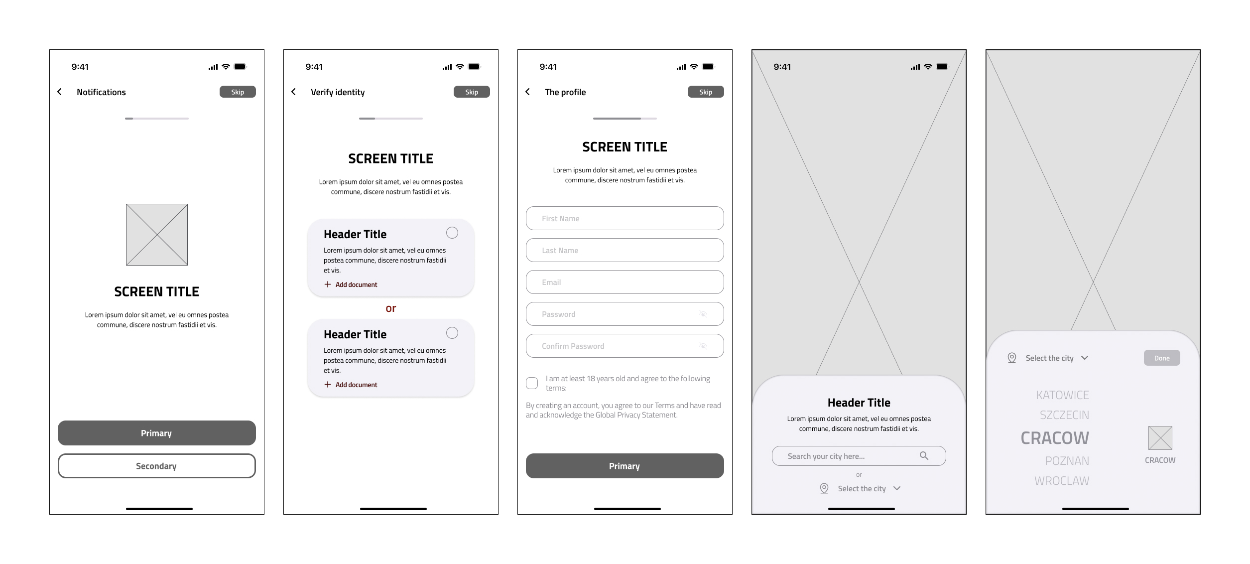 High fidelity wireframe